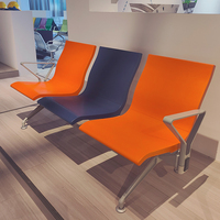 Chaises d'attente modernes pour aéroport, 1/2/3 places, chaise de terminal publique, structure métallique, banc d'attente pour aéroport, gare, hôpital