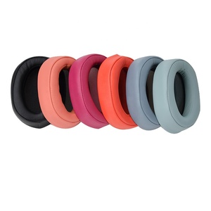 Coussinets en cuir 100ABN de haute qualité avec couvercle antibruit de remplacement en mousse à mémoire pour casque Sony MDR 100ABN WH <span class=keywords><strong>H900N</strong></span> - Product Image 1