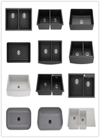 Évier de cuisine en granit composite à cuvette unique éviers de différentes couleurs pour cuisine moderne