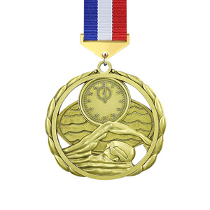 123 <span class=keywords><strong>Medal</strong></span> <span class=keywords><strong>of</strong></span> <span class=keywords><strong>Honor</strong></span> Médaille du concours de natation en alliage de zinc antique Trophées en stock Médailles et plaques - Product Image 6
