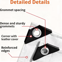 Rouleaux de bâche en HDPE tissée enduite à motif uni, résistante et imperméable pour abri de chien, maison pour animaux et tente