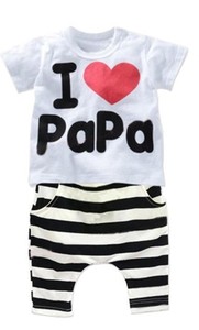Vêtements pour bébés unisexes de marque en coton 100% pour nouveau-nés, importés en gros, avec taille élastique et manches courtes - Product Image 5
