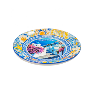 Assiette décorative en céramique personnalisée avec logo, différentes tailles, style aimant de réfrigérateur, souvenir de Grèce 7,5 cm 5,6 cm… - Product Image 6