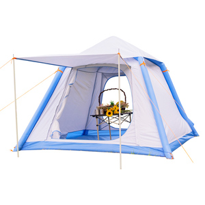 Carpa Inflable para Acampar, Carpa Grande, Refugio Portátil Inflable para Exteriores, Resistente a los Rayos UV, Impermeable, <span class=keywords><strong>Casa</strong></span> de Glamping Familiar - Product Image 1