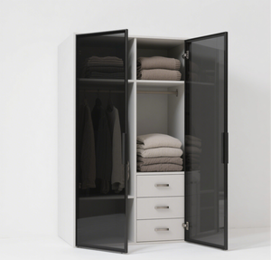 Armoire <span class=keywords><strong>à</strong></span> montage facile : Rangement robuste et moderne pour <span class=keywords><strong>chambre</strong></span> et logements locatifs - Product Image 3