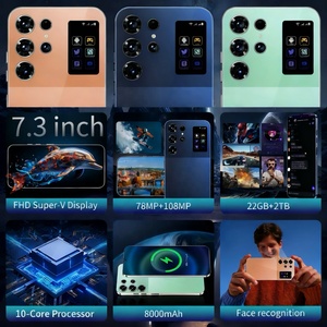 Điện thoại di động toàn cầu màn hình 7.3 inch, camera 108MP siêu nét, bộ nhớ lớn 22+2TB, 5G, <span class=keywords><strong>SIM</strong></span> kép, <span class=keywords><strong>Android</strong></span> 15, khuyến mãi nhà máy, mẫu mới 2025 S25 Ultra - Product Image 5