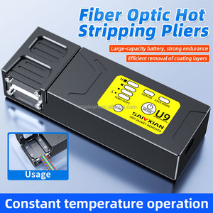 Dénudeur thermique de fibres optiques SAIVXIAN U9, dénudeur thermique de câbles optiques, dénudage thermique de rubans de fibres avec batterie au lithium, fusion - Product Image 2