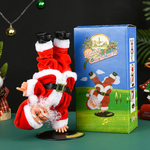 Figuras <span class=keywords><strong>de</strong></span> Santa Claus Eléctricas Creativas, Decoraciones Navideñas, Juguetes Ecológicos y Duraderos, Música <span class=keywords><strong>de</strong></span> Baile Giratorio Invertido <span class=keywords><strong>para</strong></span> Niños - Product Image 2