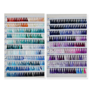 120D/2 độ bền cao Thêu sợi <span class=keywords><strong>filament</strong></span> 1402 gấp nhuộm Mẫu tấm màu cuốn sách mẫu cho đan - Product Image 3