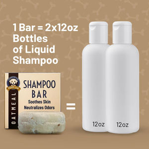 Jabón de barra de champú sólido de avena natural orgánico para mascotas - Product Image 2