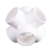 Raccords et accessoires pour tuyaux d'alimentation en eau Mingde PVC 25mm 50mm, surface lisse, 3-6 voies, à angle droit, résistants à la corrosion, garantie 3 ans