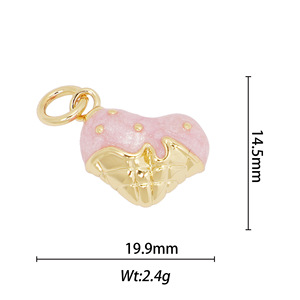 Cute Food Shape Charms Gold Plated Stainless Steel Pendant For DIY Necklace Unisex Gift Accessory - Product Image 3