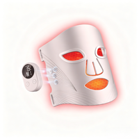 Nouveau Masque Facial LED pour Soins de Beauté, Soin Spa, Lumière Rouge et Multicolore, Masseur Facial Sans Fil pour Soins de la Peau