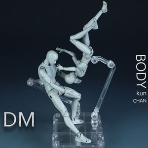 Figurine SHF en PVC à assembler, corps nu féminin/masculin, pour peinture, croquis, art <span class=keywords><strong>manga</strong></span>, version grise AM/DM de luxe, personnalisable - Product Image 4