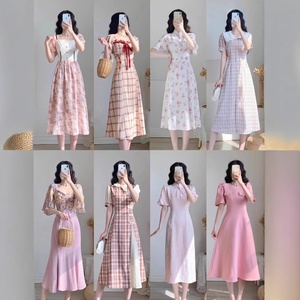 2025 Mùa Xuân Bộ Sưu Tập Thanh Lịch Nữ Tính Màu Hồng Voan Chiều Dài Sàn Dresses Trung Tính Aline Bodycon Phong Cách Tự Nhiên Có Thể Giặt Cho - Product Image 4
