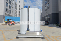 Machine à glace en flocons industrielle de 40 tonnes à grande capacité, évaporateur à performance stable pour usine de glace, couleur personnalisable