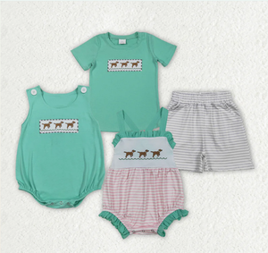 Conjunto de Ropa con Bordado de Perros para Bebés, Niños y Niñas - Product Image 1