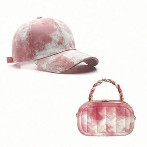 2024 New Design Summer Beach <b>Tie</b>-dye Baseball Hat and Bag Sets for Women - Product Image 2