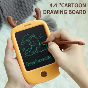 Tablette numérique LCD Grechi 4,4 pouces Fawn avec batterie pour les enfants de 5 à 7 ans - Jouet éducatif de <span class=keywords><strong>dessin</strong></span> certifié EN71 - Product Image 3