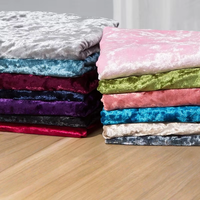 Tissu en velours diamanté doré, suède lustré, tricoté en trame, 100% polyester, extensible dans les quatre sens, respirant, imprimé, gaufré, textile de maison