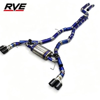 Knalpot Titanium RVE untuk BMW G01 G02 X3 X4 M40i B58 3.0T Valved Muffler Sport Catback Exhaust System