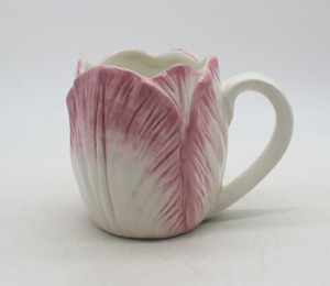 <span class=keywords><strong>Vase</strong></span> en céramique jaune et blanc en forme de tulipe avec base en feuille verte, décoration d'intérieur, porte-fleurs - Product Image 4