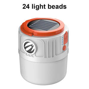 โคมไฟฉุกเฉิน LED พลังงานแสงอาทิตย์ชาร์จไฟได้แบบ USB, ไฟเต็นท์ตั้งแคมป์กลางแจ้งไฟฉายผลิตภัณฑ์ประเภทโคมไฟตั้งแคมป์ - Product Image 4