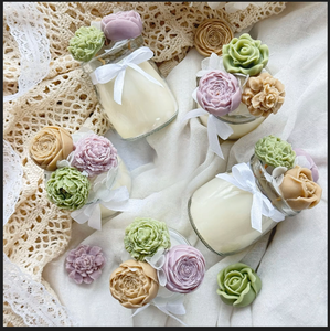 Velas Aromáticas Românticas por Atacado, Velas Mini Elegantes, Velas Decorativas Florais, Presentes de Fragrância Luxuosa para Decoração de Casa e Casamentos - Product Image 4