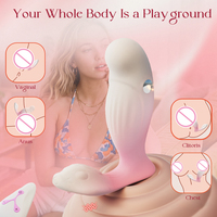 Wasserdichter Silikon-Vibrator mit Fernbedienung Mehrpunkt-Stimulation Mildes Elektrisches Liebeskugelchen für Paare