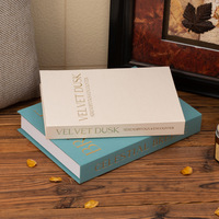 Boîte décorative personnalisée en forme de livre à couverture rigide pour table basse, impression de livre photo, faux livre de bureau à couverture rigide pour la décoration