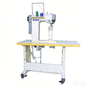 Machine à coudre industrielle électronique automatique à double aiguille avec moteur à chaîne pour la fabrication de chaussures programmable à grande vitesse en cuir - Product Image 3