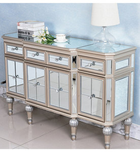 Buffets AIYI, tables, finition miroir or ou argent, luxe moderne, <span class=keywords><strong>buffet</strong></span> <span class=keywords><strong>blanc</strong></span> large - Product Image 1