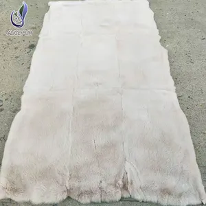 Белое декоративное Настоящее Королевское плюшевое одеяло из меха кролика рекс
