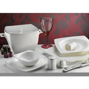 أدوات مائدة تركية, مجموعة أدوات مائدة تركية من 60 قطعة للبيع بالجملة رخيصة أواني طعام صينية أواني مائدة عشاء