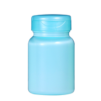 Bouteilles en plastique à compartiments pour vitamines, flacons vides de qualité alimentaire pour compléments alimentaires, forme cylindrique à vis