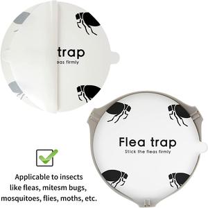 Almohadillas adhesivas de repuesto para lámpara antipulgas, papel adhesivo redondo para atrapar pulgas e insectos voladores pequeños - Product Image 3