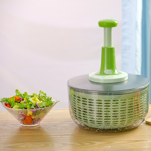 Centrifuga per <span class=keywords><strong>Insalata</strong></span> da Cucina in Plastica Ecologica, Asciugatore per Frutta e Verdura con Cestello Portaoggetti - Product Image 2