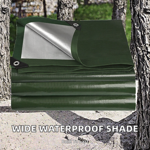 Bâche PE imperméable enduite FEP 160/180 GSM, largeur 2 à 6 m, pour tente de camping rectangulaire, tapis, <span class=keywords><strong>pergola</strong></span>, auvent, mobilier de jardin, abri d'ombrage - Product Image 2