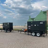 Groupe électrogène diesel mobile à cadre ouvert insonorisé fiable 60kw 70kw 80kw pour remorque silencieuse Électricité Démarrage automatique AVR