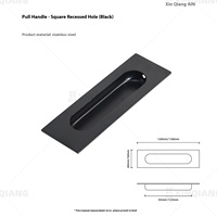 Poignée encastrée invisible en acier inoxydable 201 et 304 au design moderne pour porte coulissante et tiroir de meuble