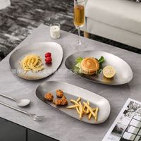 Vaisselle Vintage en Acier Inoxydable 304 Style Coréen Japonais Bols en Détresse Plats en Os Assiettes Profondes Assiettes à Baguettes