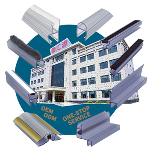 แถบปิดผนึกประตูกระจกห้องน้ำโปร่งใสสูง APposite ก้นประตูกระจกคุณภาพสูง - Product Image 2