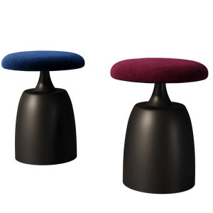 Sgabello e Pouf in Metallo Rotondo Moderno e Semplice in Stile Nordico di Lusso per Camera da Letto, Trucco e Nail Art - Product Image 5