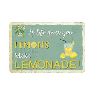 Lemon Kitchen Sign wenn Life Gives You Lemons Make Lemonade Inspiration Hanging Sign