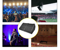 L-SOLUTION PS12 Moniteur de scène professionnel Haut-parleur actif 2000W 8ohm Moniteur de sol Line Array Audio haute résolution Système portable