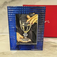Cadre photo en cristal personnalisé avec un style contemporain pour une présentation verticale et horizontale, décoration de table, objet de décoration intérieure