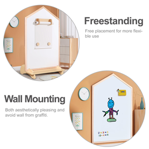 Planche à dessin magnétique double face à montage <span class=keywords><strong>mural</strong></span> avec rouleau Chevalet d'art extra large pour enfants, cadeau Montessori pour les tout-petits - Product Image 5