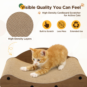 Rascador para Gatos, Sofá Cama de Cartón Corrugado, Tabla Rascadora para Gatos, Silla Duradera con Forma de Sofá, OEM/ODM, Logotipo Personalizado - Product Image 5