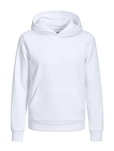White Hooded Sweatshirt For Children Fleece Casual Autumn Wear Kids Pullover <b>Hoodie</b> - Product Image 1
