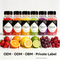 SYC BIO Gummies sans sucre à base de fibres végétales pour la gestion du poids et le soutien du sommeil, 60 unités, Complément alimentaire